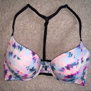 pink tie dye bra